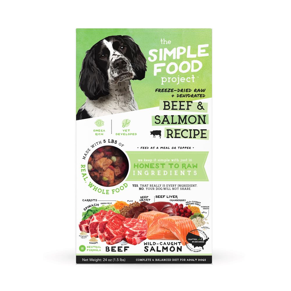 Simple Food Project Beef & Salmon Freeze-Dried Raw Dog Food