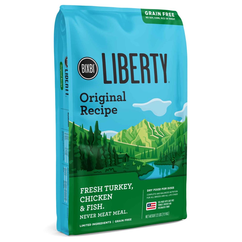 "Bixbi Liberty Original (Turkey, Chicken & Fish) Limited Ingredient Grain-Free Dry Dog Food"
