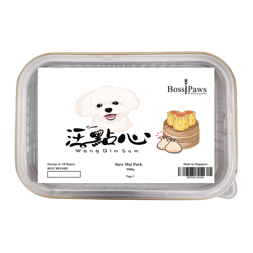 BossiPaws Dim Sum Siew Mai Pork Grain-Free Frozen Dog Treats 8pcs