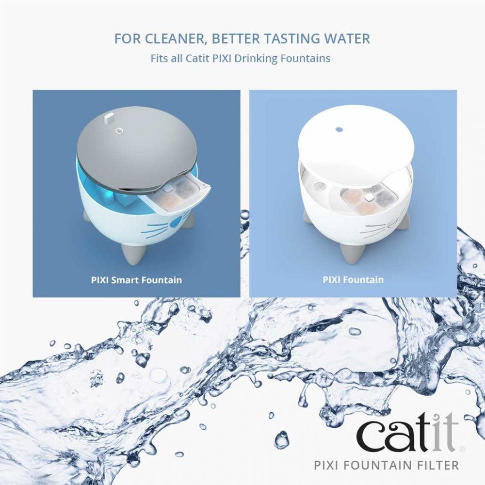 Catit Pixi Cat Drinking Fountain Replacement Filter 6ct