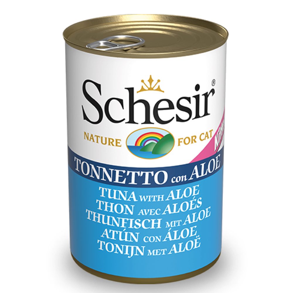 10% OFF: Schesir Tuna With Aloe In Jelly Kitten Canned Cat Food 140g
