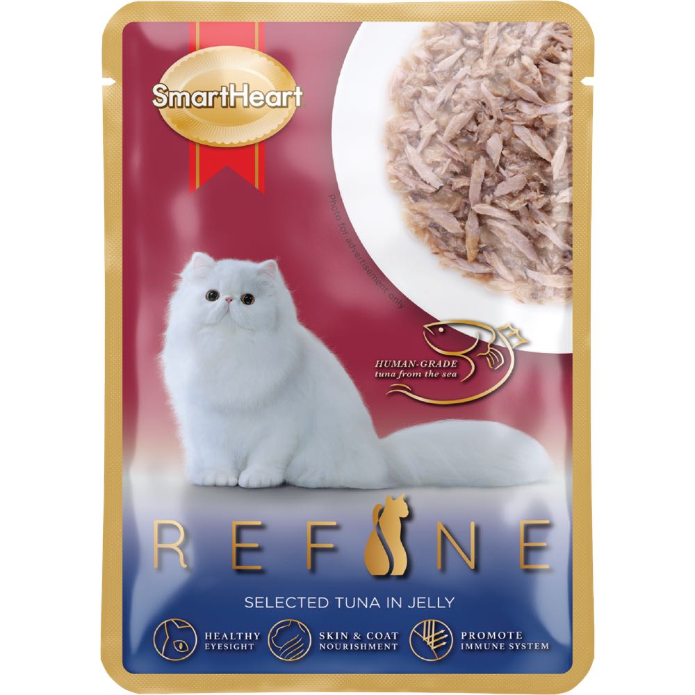 Smartheart Refine Selected Tuna In Jelly Pouch Cat Food 70g x 12