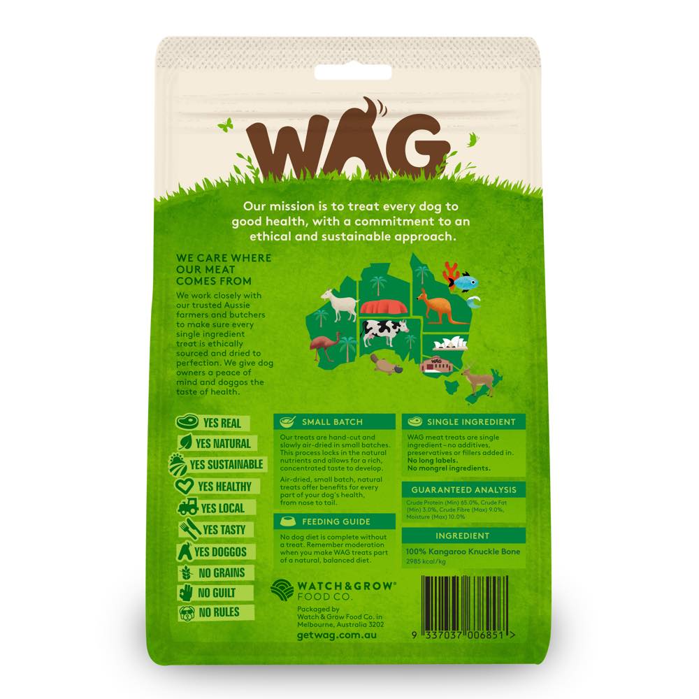 WAG Kangaroo Knuckle Bone Grain-Free Dog Treats 5ct